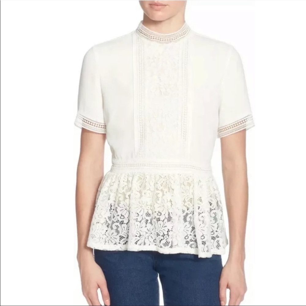 Catherine malandrino lace top